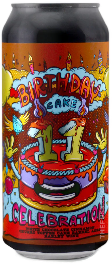 11th Birthday Cake - Madagascar Bourbon Vanilla Rocky Road Fudge Cake Barrel Aged Stout